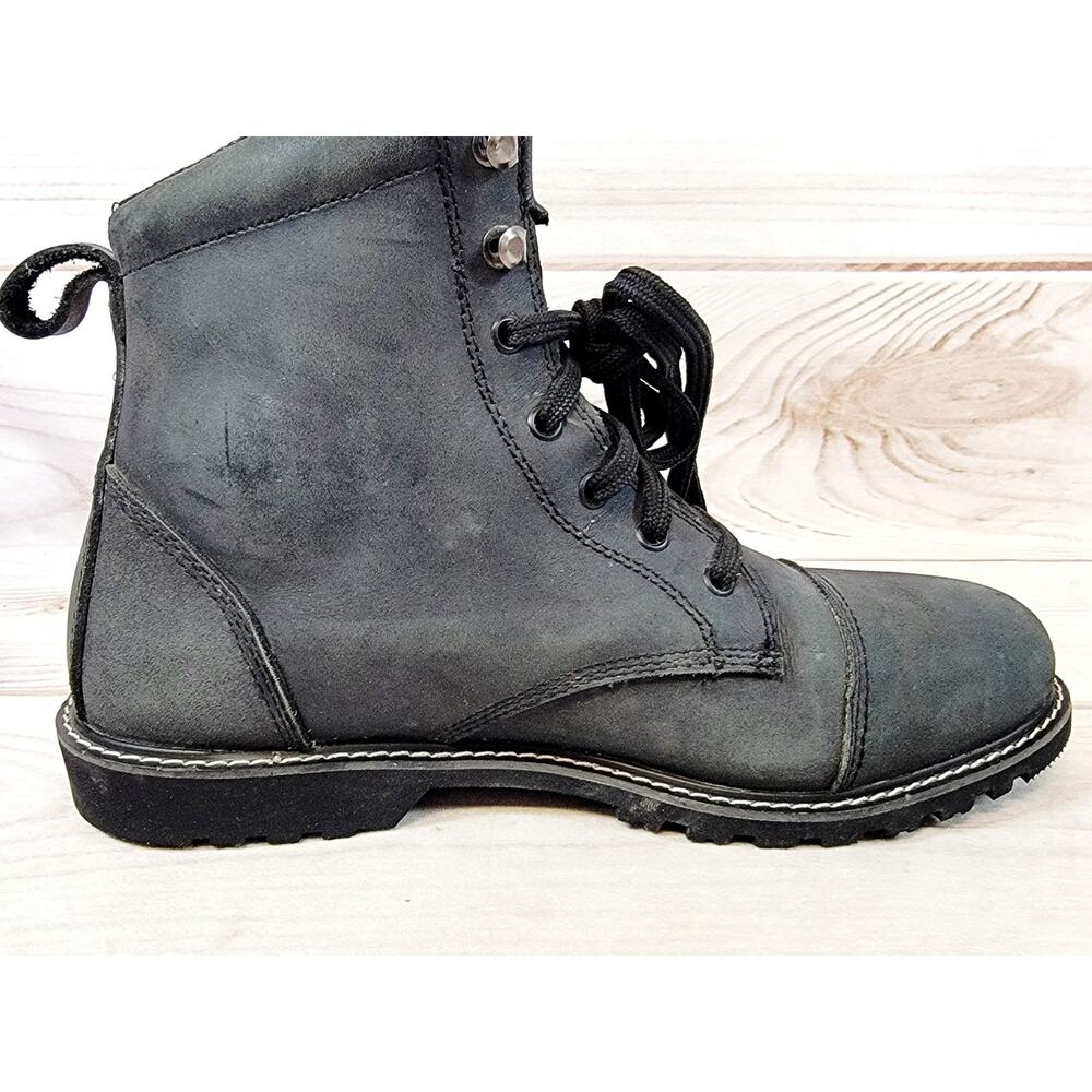 Street & Steel 126365 Riding Reinforced Toe Black Leather Boots - Men’s Size 11 - Picture 9 of 16